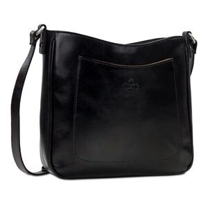 Patricia Nash Emeline Black Leather Crossbody Bag